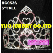 Schöne Herzen Rhinestone Festzug Tiaras